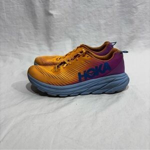 Hoka One One Rincon 3 Womens 9.5B Pink/Orange Gym Marathon Road Running Sneakers